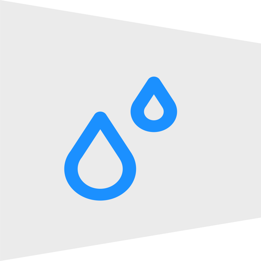 Ljusblå symbol för att sköta en bergskil